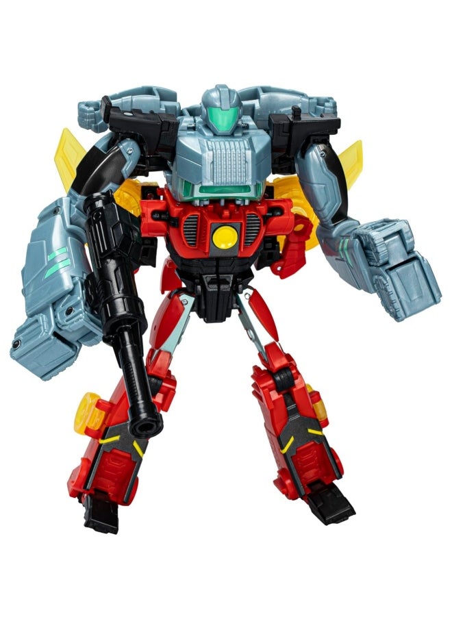 Transformers EarthSpark Cyber-Combiner Terran Twitch and Robby Malto Robot Action Figures (12.5 cm)