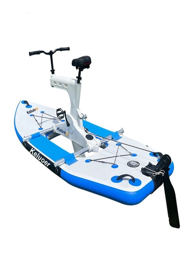 New Collection Pontoons Inflatable Water Bike Single Water Recreation Pedal Bike