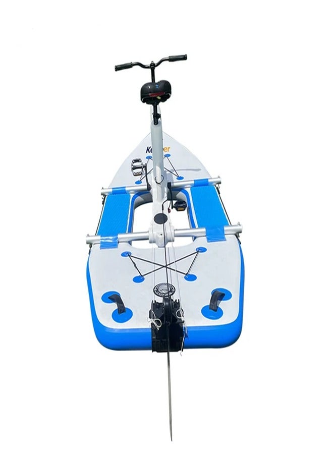 New Collection Pontoons Inflatable Water Bike Single Water Recreation Pedal Bike