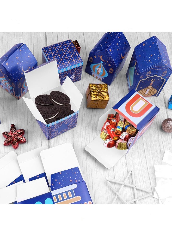 Ramadan Decorations,30 Day Ramadan Calendars for Crafts and Filling Children DIY Ramadan Gift Boxes Children Eid Mubarak Folding Boxes