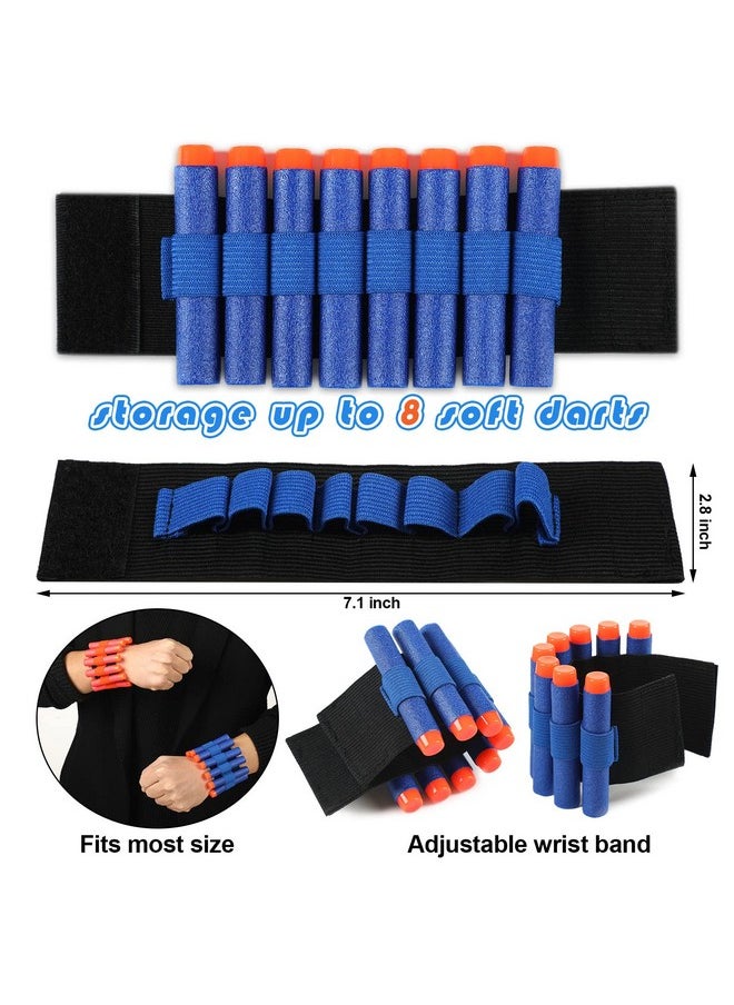 96 Pcs Gun Party Supplies And Favors Compatible With Nerf Include Tactical Glasses Face Mask Foam Darts Wrist Ammo Holder Gun Accessories Party Favors