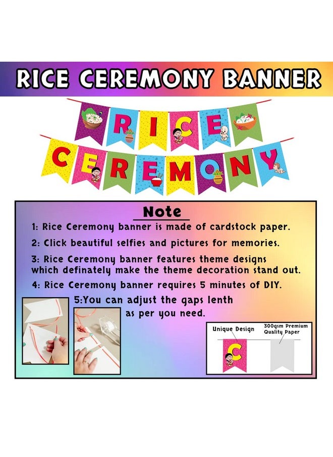 Party Propz Annaprashan Decoration Items - 17Pcs Rice Ceremony Decorations Items with Banner (Cardstock), Annaprashana Photo Booth Props | Annaprasana Decoration Items, Annaprasana Decoration Backdrop