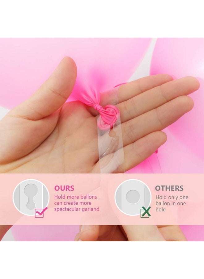 Coogam Balloon Decorating Strip Kit for Arch Garland 32Ft Balloon Tape Strip, 2 Pcs Tying Tool, 200 Dot Glue, 20 Ballon Flower Clip for Party Wedding Birthday Xmas Baby Shower DIY (Upgrad Version)
