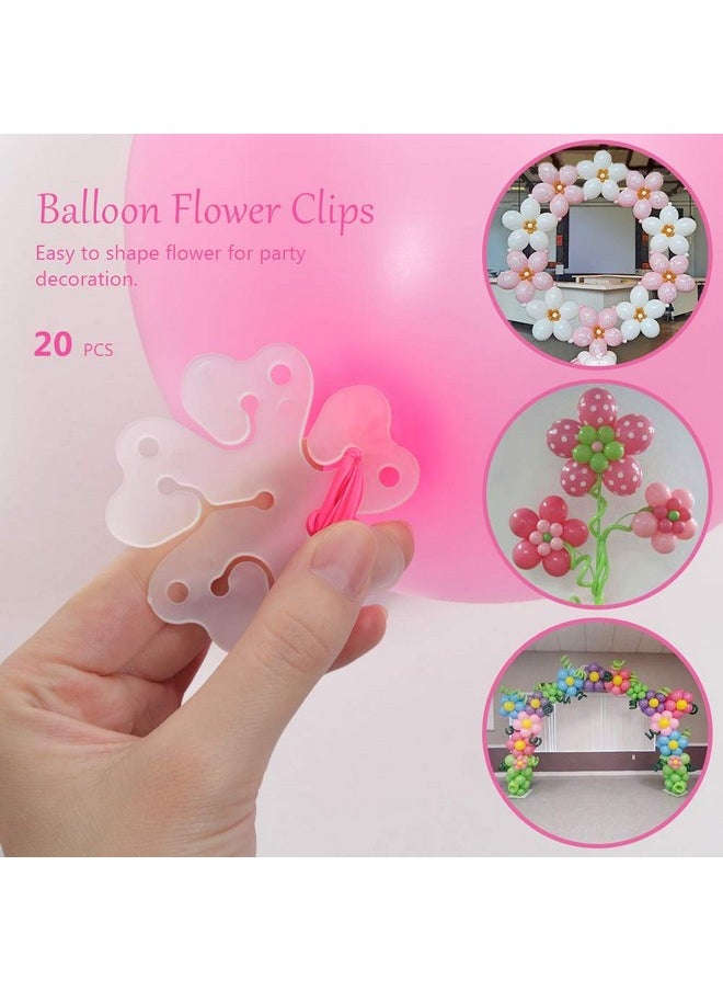 Coogam Balloon Decorating Strip Kit for Arch Garland 32Ft Balloon Tape Strip, 2 Pcs Tying Tool, 200 Dot Glue, 20 Ballon Flower Clip for Party Wedding Birthday Xmas Baby Shower DIY (Upgrad Version)