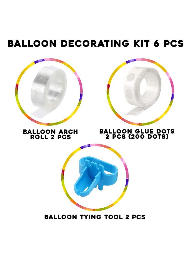 Party Propz Balloon Garland, Arch, Decorating Strip Kit For DIY Balloon Garland, DIY Balloon Arch Kit, Tying Tool Balloon Display Set Of 6