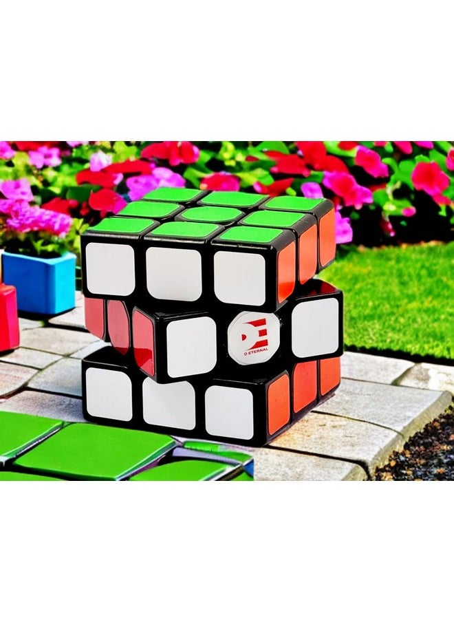 Magnity 3M 3X3X3 Magnetic Cube 3X3 Magnet Magic Speed Cubic Puzzle Game For Kids Boys & Girls,Black, Multicolor (Magnity 3M 3X3 Black)