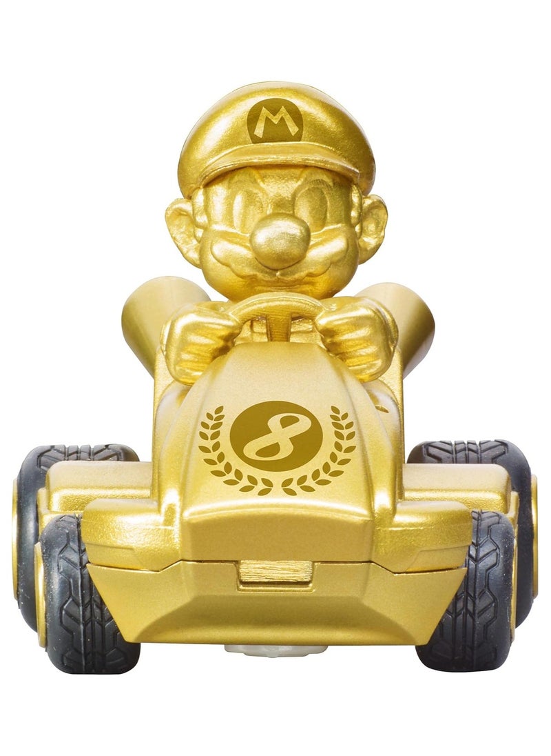 RC Mario Kart Mach 8 Mario Controllable Car, Gold (11 Pieces)