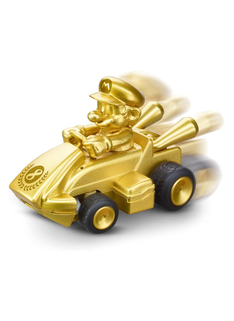 RC Mario Kart Mach 8 Mario Controllable Car, Gold (11 Pieces)