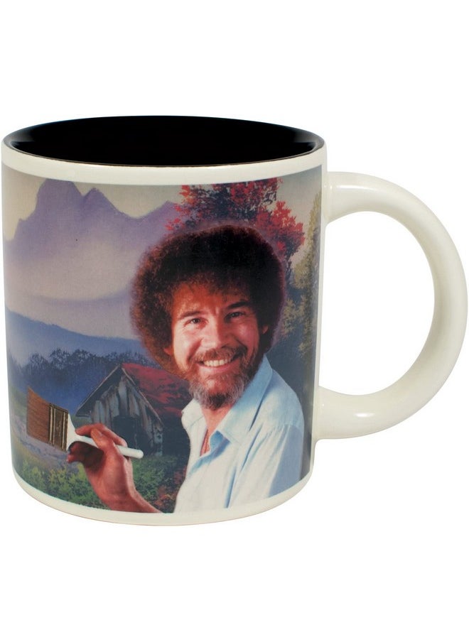 The Unemployed Philosophers Guild Bob Ross Heat Changing Mug - Add Coffee or Tea and a Happy Little Scene Appears - Comes in a Fun Gift Box