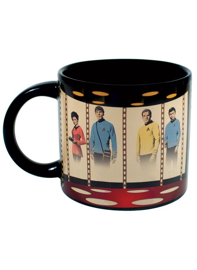 Unemployed Philosophers Guild Star Trek Transporter Heat Transforming Mug - Hot Coffee Beams Down Kirk, Spock, McCoy, and Uhura, Comes in Fun Box,14oz