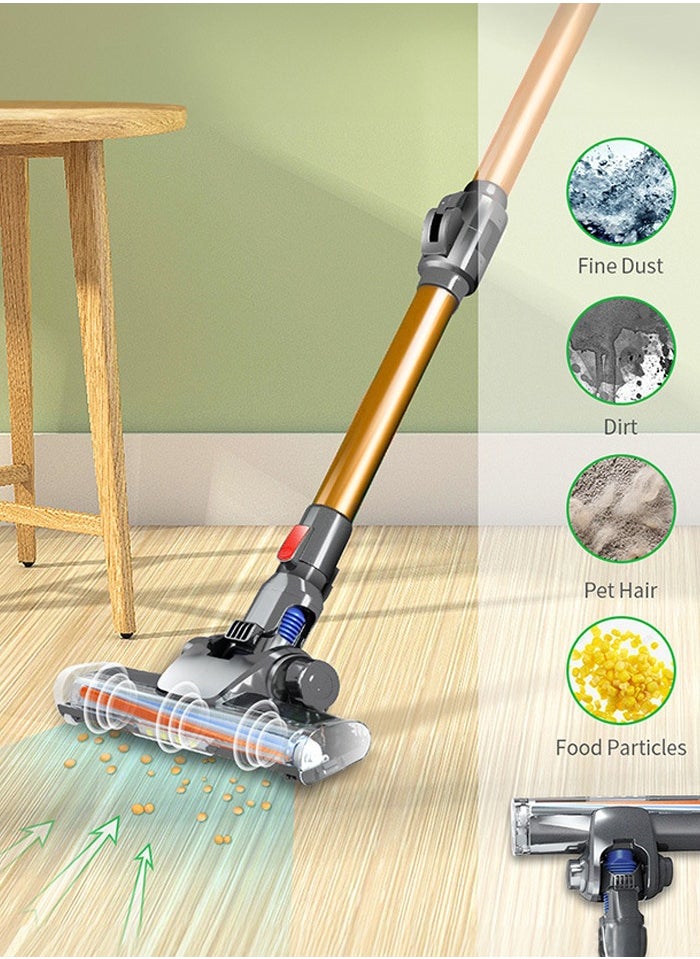 Cordless Vacuum Cleaner,6 in 1 Stick Vacuum with 180° Bendable Wand,Powerful LED Headlights, 9000pa/150W,Applicable to Hardwood Floor Carpet Pet Car Cleaning