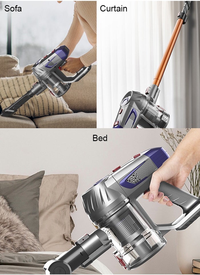 Cordless Vacuum Cleaner,6 in 1 Stick Vacuum with 180° Bendable Wand,Powerful LED Headlights, 9000pa/150W,Applicable to Hardwood Floor Carpet Pet Car Cleaning