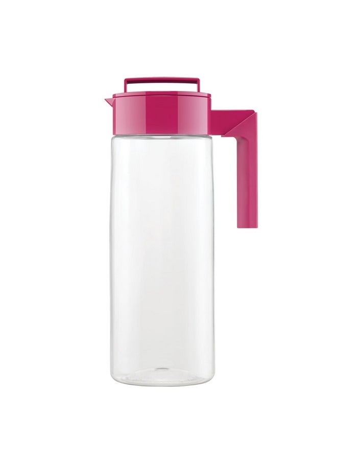 Takeya Patented and Airtight Pitcher Made in the USA, BPA Free Food Grade Tritan Plastic, 2 Qt, Raspberry