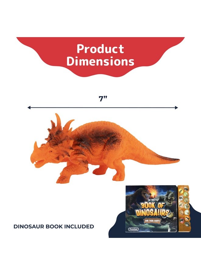 Dinosaur Toys For Kids 3-5 (12 Plastic Dinosaur Figures & Interactive Dinosaur Book With Sound) - Toddler Dinosaur Toy, Kids Dinosaur Toys For Girls, Boys, Toddlers, Dinosaurs For Kids 3-5