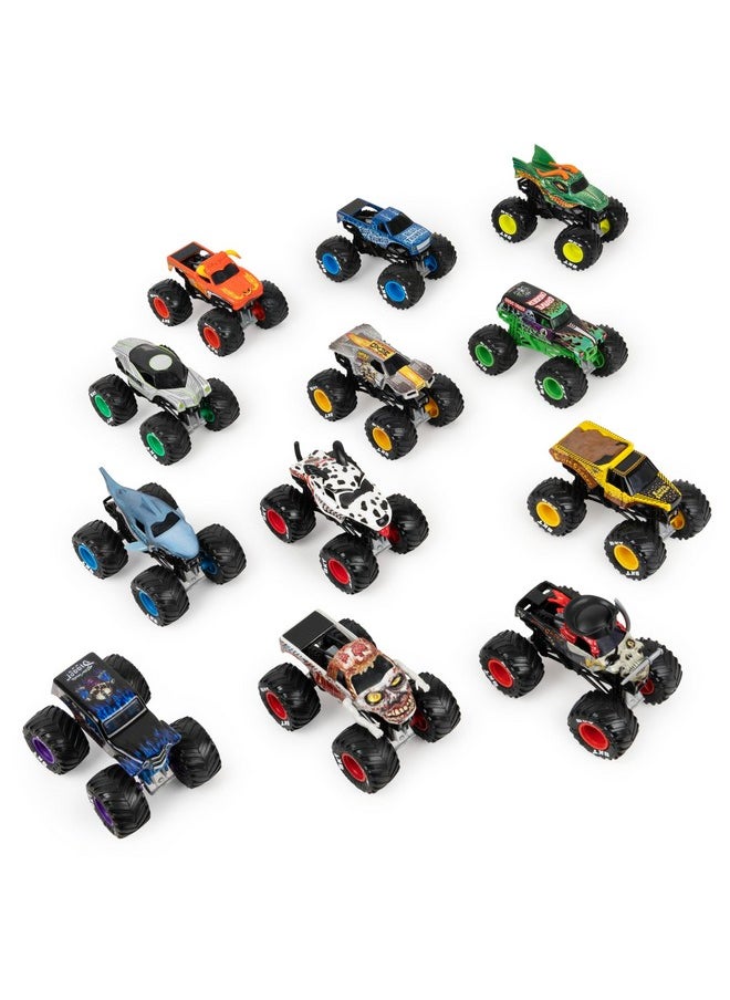 Monster Jam, Official 12-Pack of 1:64 Scale Die-Cast Monster Trucks for Boys and Girls, Kids Toys for Ages 4-6+, Amazon Exclusive