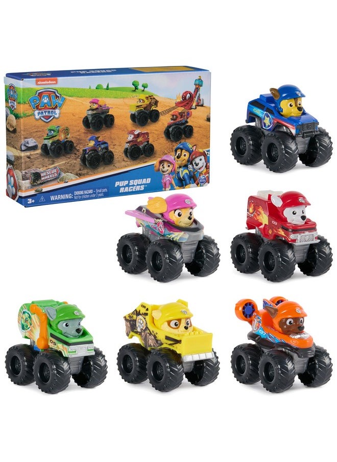 Paw Patrol: Rescue Wheels, 6-Piece Pup Squad Racers, Toy Cars Gift Set, Kids Toys for Boys & Girls Ages 3 and Up