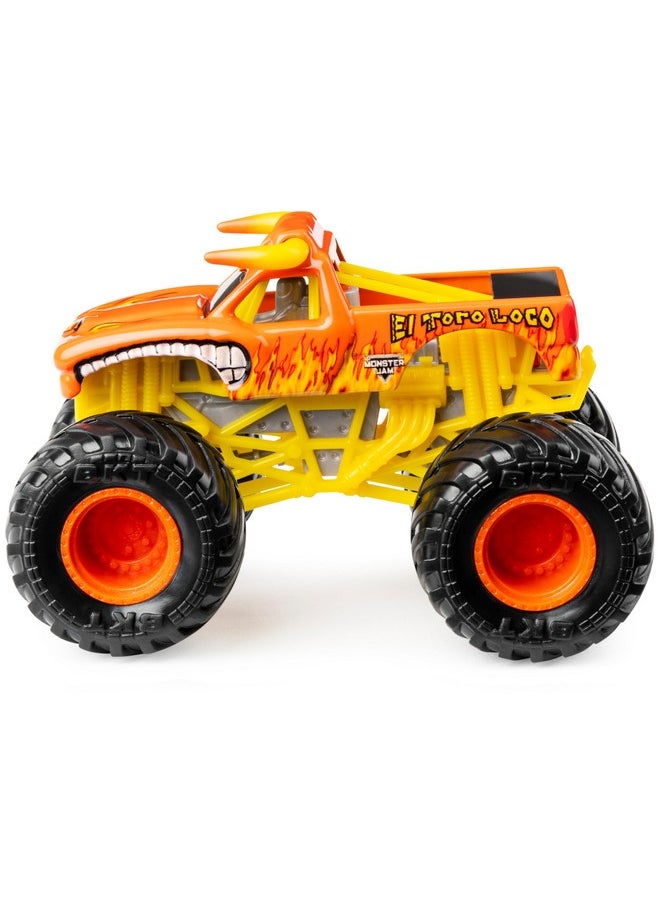 Monster Jam El Toro Loco vs Monster Mutt Monster Truck Duo Pack- True Metal 1:64 Scale Die-Cast Twin Showdown Pack- BKT Tires Work on All 1:64 Tracks- Authentic Collectible For Fans & Birthday Parties