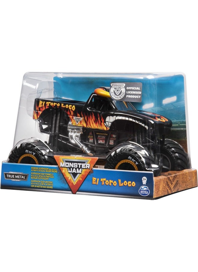 Monster Jam, Official El Toro Loco Monster Truck, Die-Cast Vehicle, 1:24 Scale