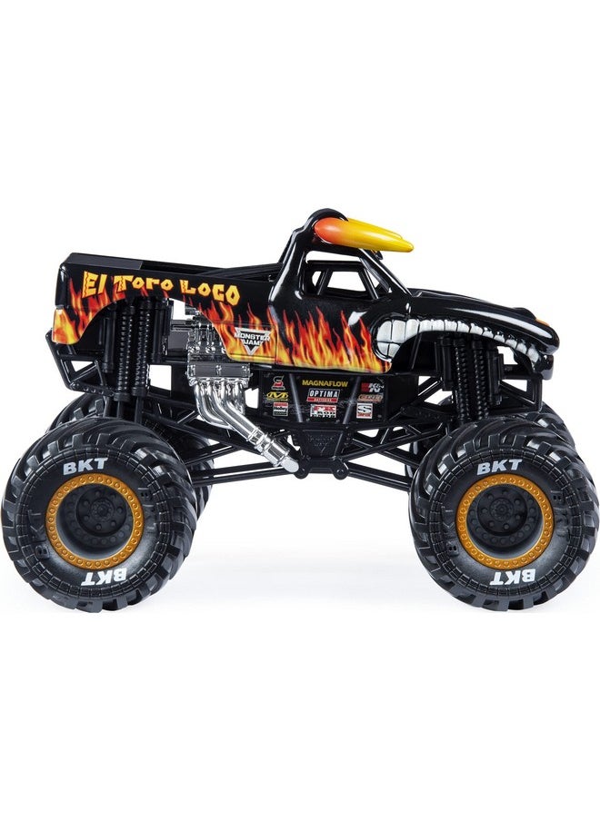 Monster Jam, Official El Toro Loco Monster Truck, Die-Cast Vehicle, 1:24 Scale