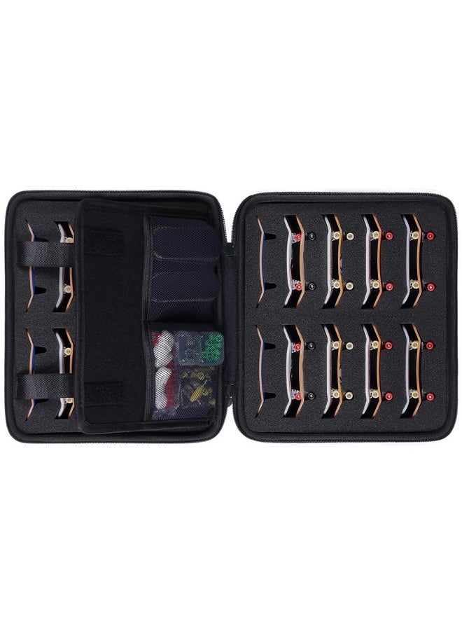 Hard Case For 36Pcs Fingerboards,Large Capacity Holder For Mini Finger Skateboards Toy,Compatible With Grip Tapes,Bearing Wheels,Trucks & Decks(Black,Case Only)