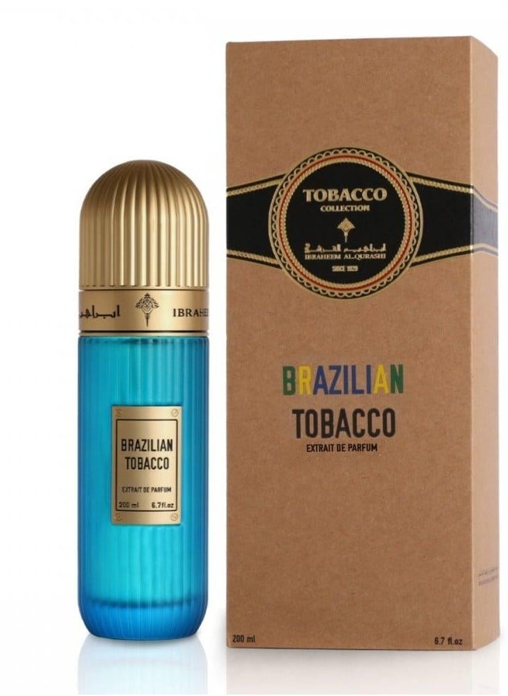 Brazilian Tobacco Extrait de Parfum by Ibrahim Al Qurashi – 200ml Luxurious Perfume for Men and Women