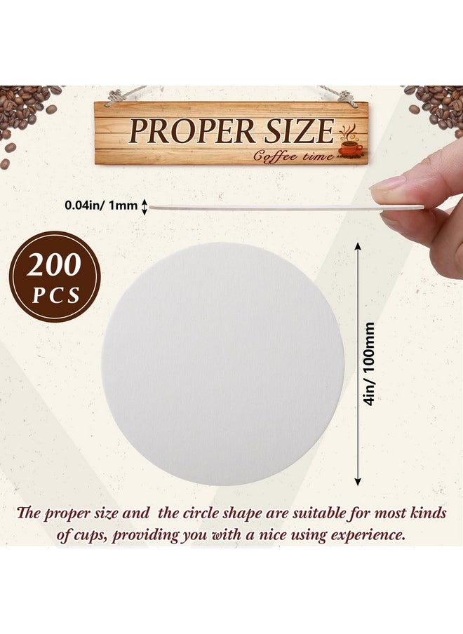 TaoBary 800 Pcs Disposable Paper Coasters Bulk, Cardboard Coasters 4 Inch Coasters for Drinks DIY Crafts Arts Bar Wedding (White)