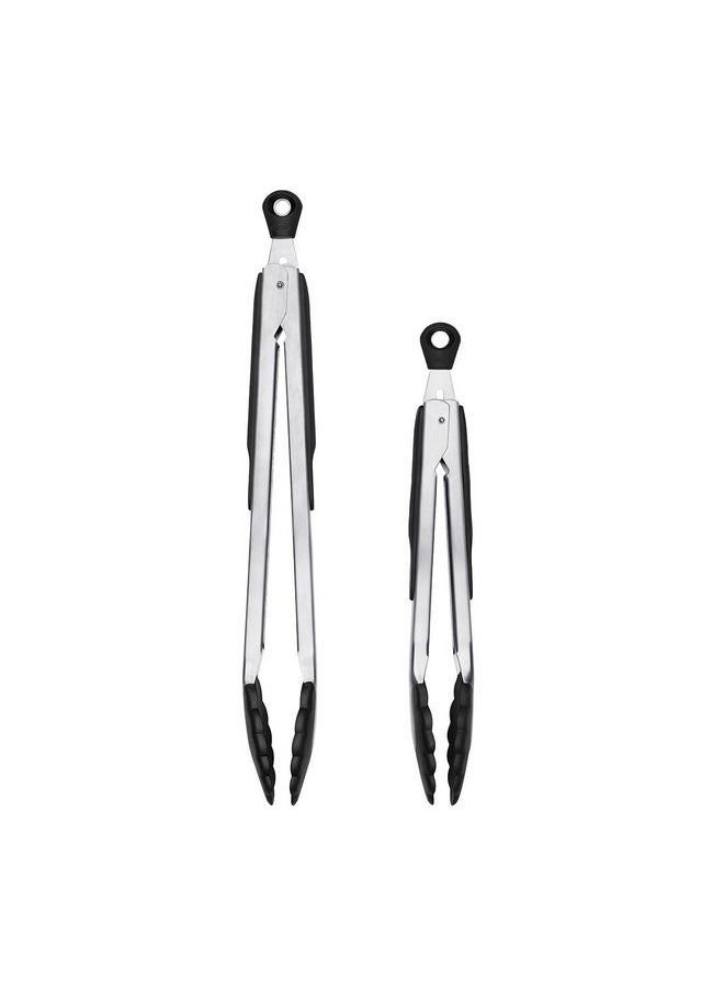 OXO Good Grips 2-Piece Tongs with Nylon Heads Set