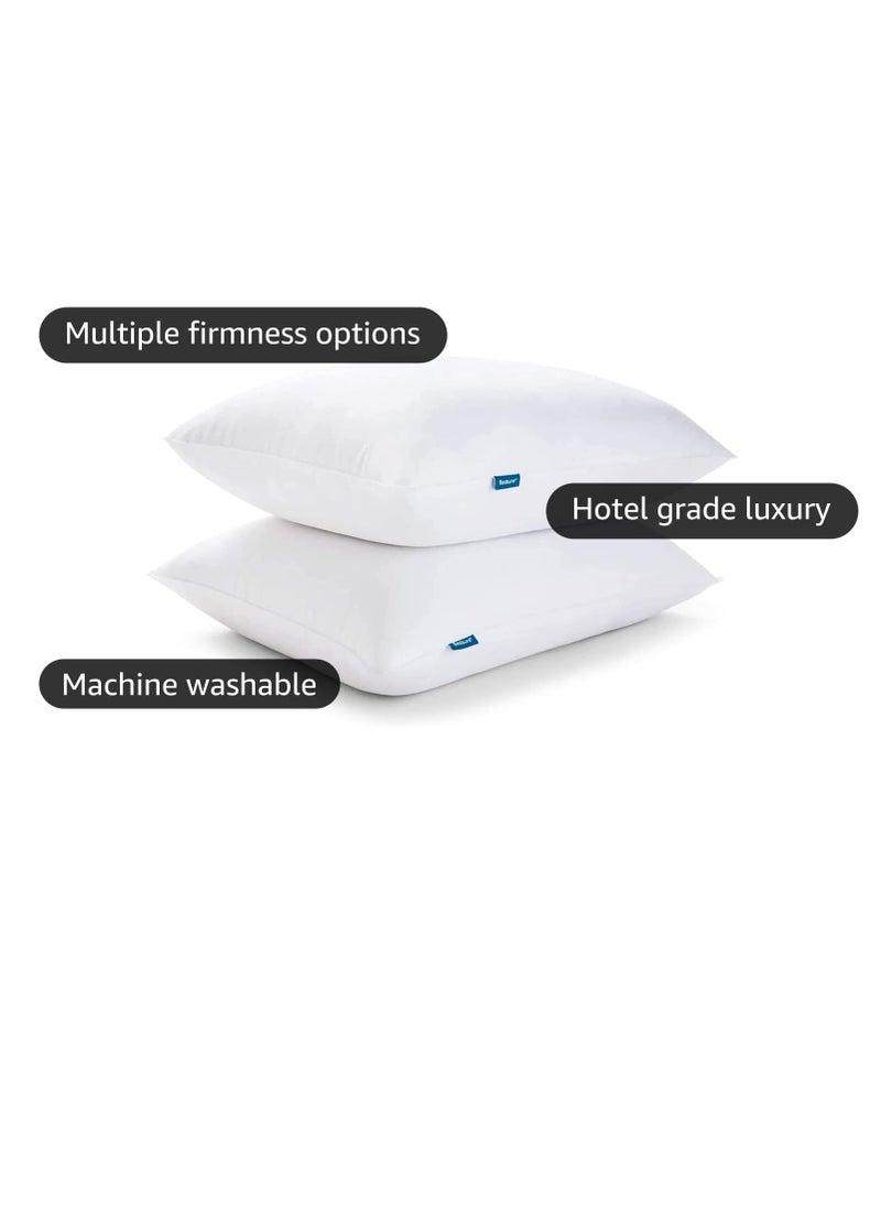 Bedsure Pillows Queen Size Set of 2 - Queen Pillows 2 Pack Hotel Quality Bed Pillows for Sleeping Soft and Supportive Pillows for Side, Back Sleepers