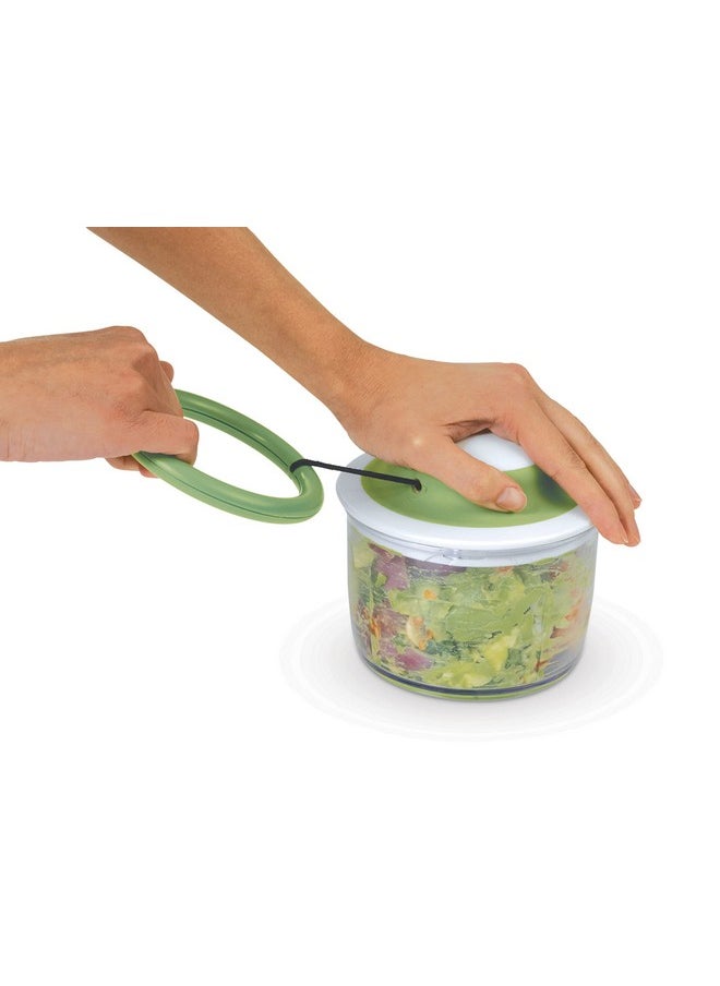 Chef'n VeggiChop Hand-Powered Food Chopper (Arugula), 5.5