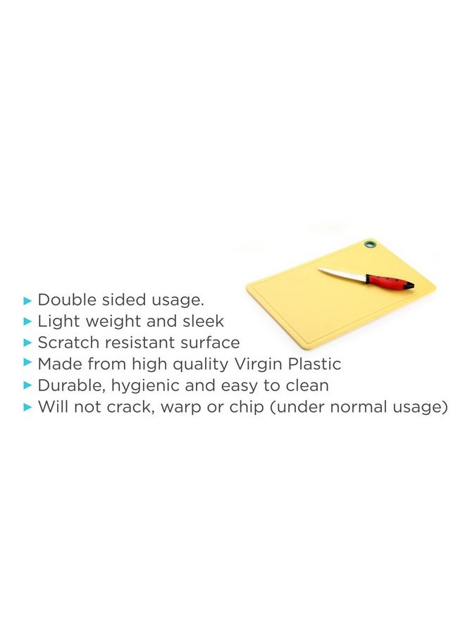 Crystal Plastic Chopping Board, Multicolor