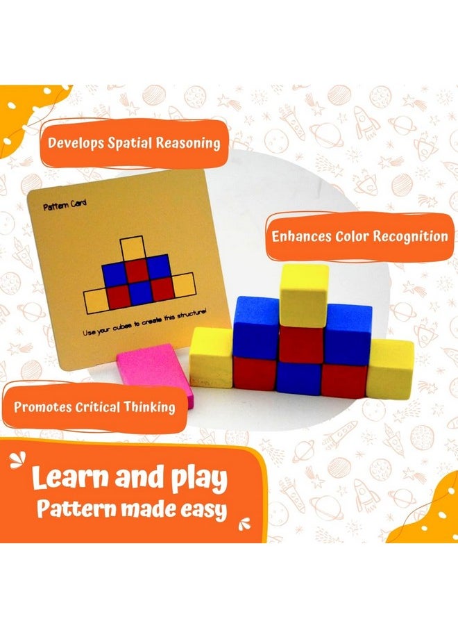 Wooden Cube Pattern Puzzle Box For 3+ Year Kids | Wooden Blocks For Kids | Kids Learning Toys | Cube Puzzle Toddler Toys | 3D Puzzles | Engaging Toys For 3+ Year Old | Wooden Puzzles