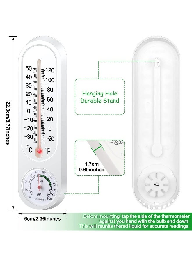 Indoor Outdoor Thermometer, Wireless Temperature, Humidity Gauge Monitor Room Thermometer, Wall Thermometer for Home