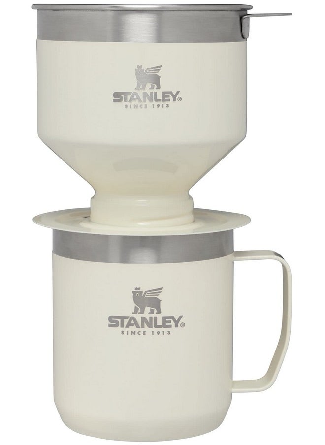 Stanley Classic The Perfect-Brew Pour Over Gift Set Elevate Your Coffee Experience with Precision Pouring and Timeless Style | 20oz/12oz | Cream Gloss