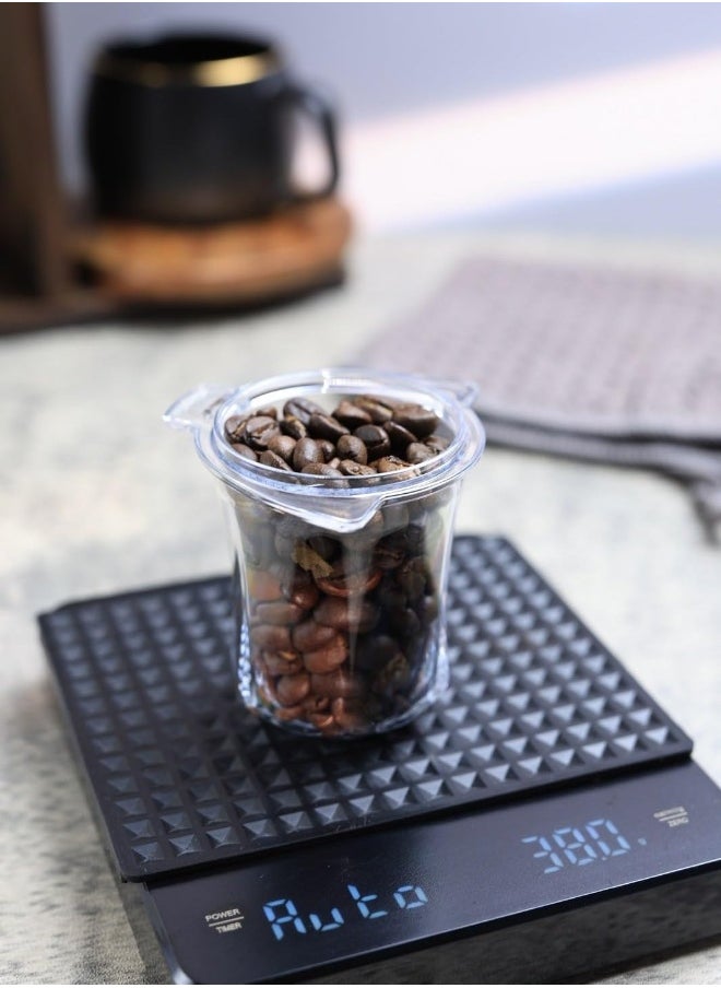54mm Dosing Cup, Espresso Dosing Cup for 54mm Portafilters, Coffee Dosing Cup 54mm for Breville Barista Express 870XL 878BSS (Clear)