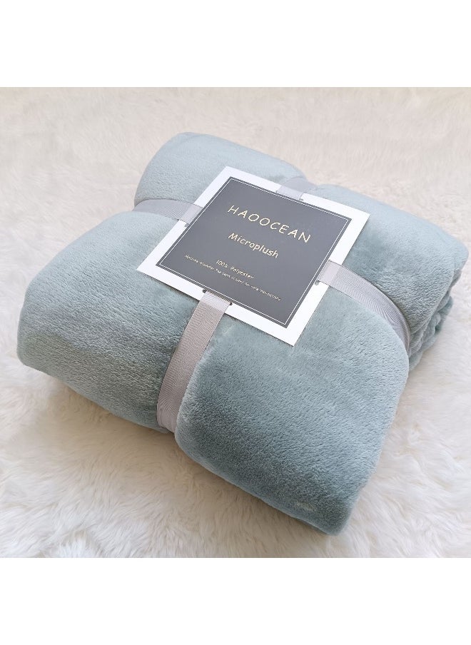 Soft and Cozy Coral Fleece Sofa Cover Blanket for Nap and Leg Comfort