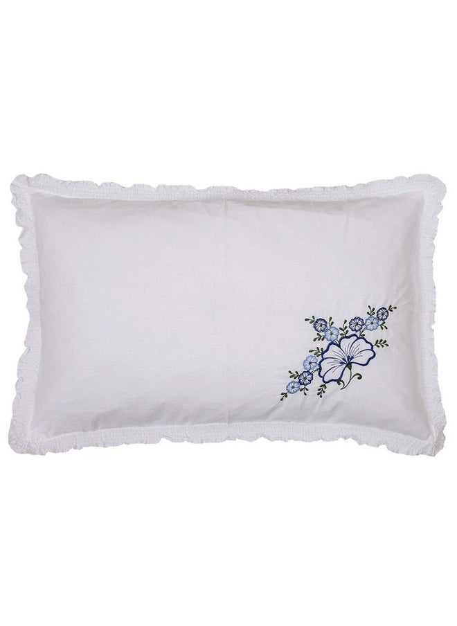 Kuber Industries Embroided Design 2 Piece Cotton Pillow Cover Set-17