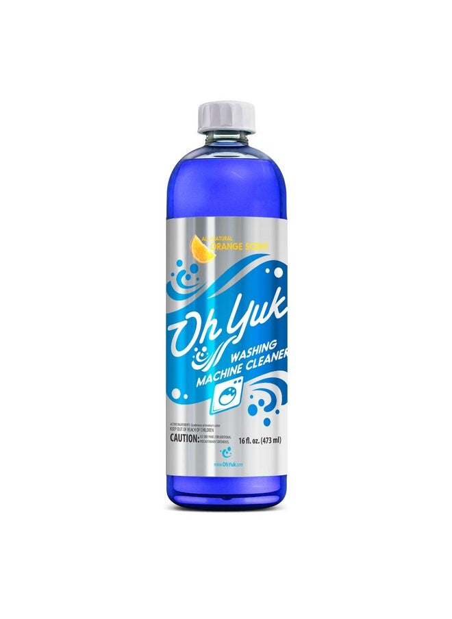 Oh Yuk Washing Machine Cleaner for All Washers (Top Load, Front Load, HE and Non-HE), Natural Citrus Fragrance, Four Cleanings Per Bottle, Septic Safe, 16 Fl Oz