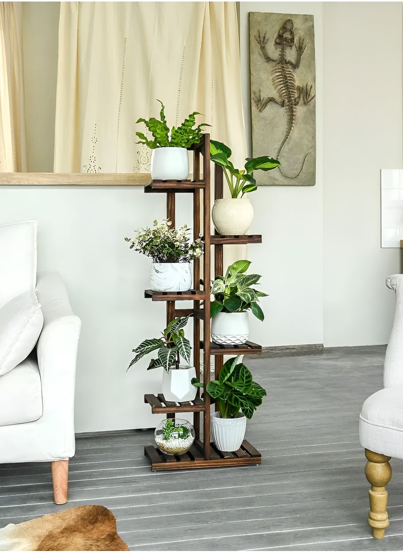 5-Tier Flower Stand, Bamboo Flowers Pots Stand Wooden Plant Stand Bonsai Display Storage Rack