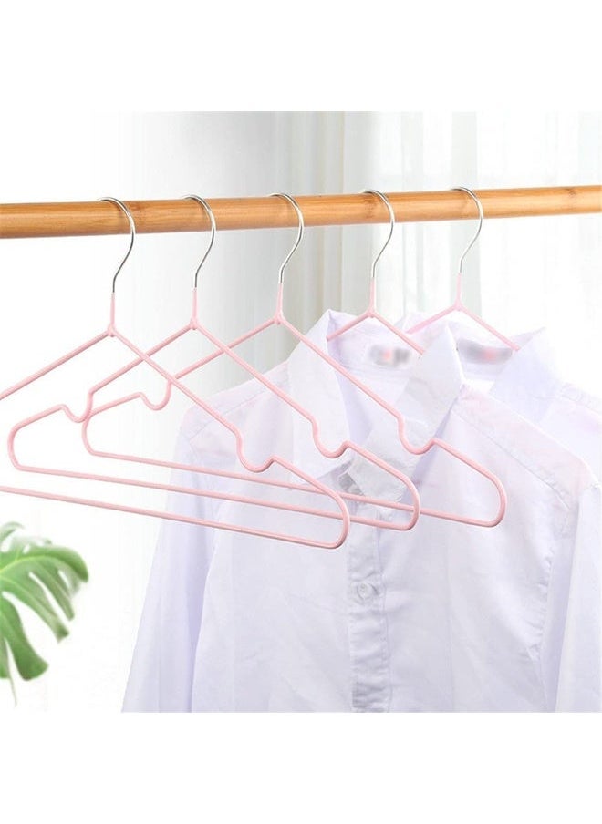 Metal Hangers For Shirt Coat Trousers Strong Anti Slip And Space Saving Rubber Coated 40 Cm Black 40cm