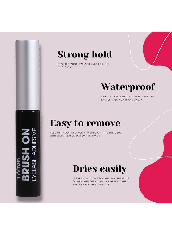 Korea Waterproof Eyelash Glue Adhesive Quick Dry Durable Super Strong Hold Non-Toxic N Ph Balanced For False Lashes N Extensions_5 Gram_Black