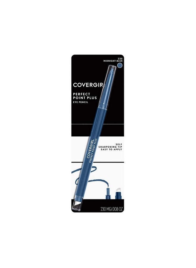 COVERGIRL Perfect Point Plus Eyeliner Pencil, Midnight Blue, 0.008 Ounce (Pack of 2)