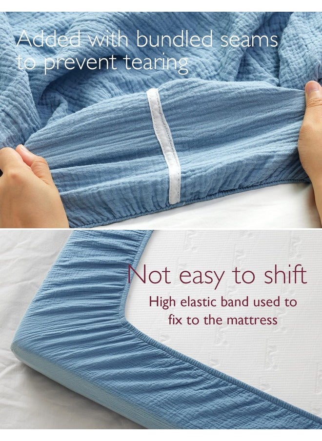 Momcozy Muslin Fitted Mini Crib Sheets, 38