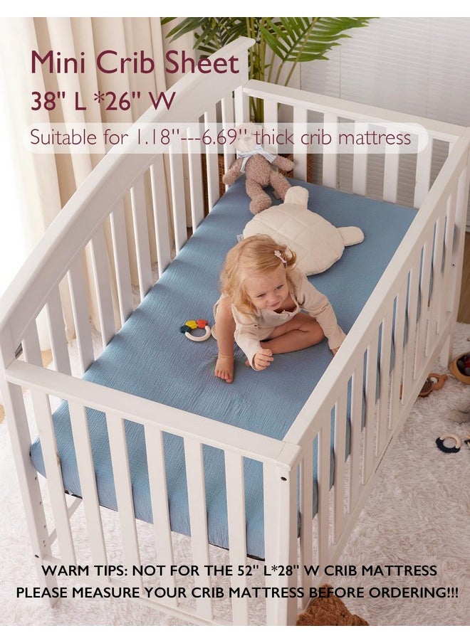 Momcozy Muslin Fitted Mini Crib Sheets, 38