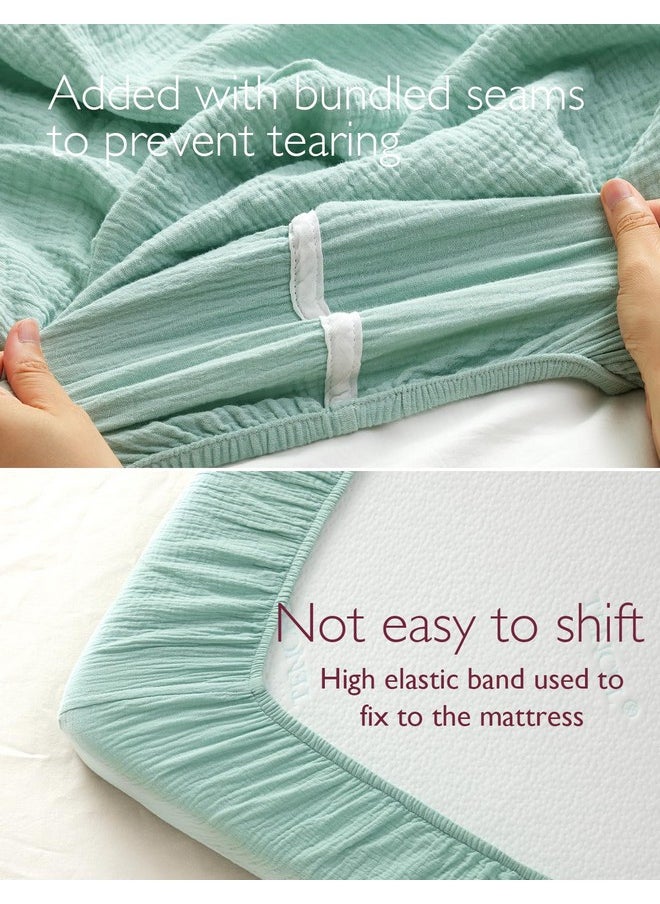 Momcozy Muslin Fitted Mini Crib Sheets, 38