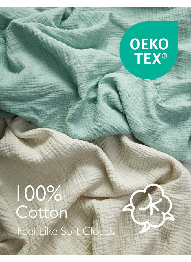 Momcozy Muslin Fitted Mini Crib Sheets, 38