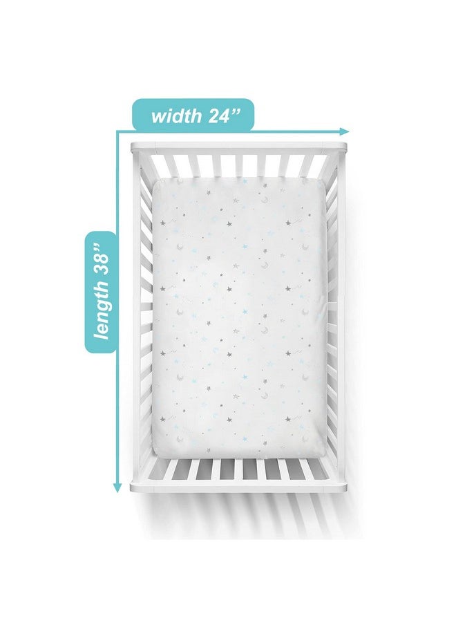 American Baby Company 3 Pack Fitted Mini Crib Sheet 24