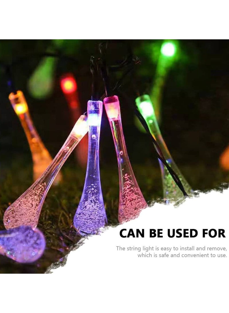 Water Drops Lights-10 Meter 100 LED Lights Battery Powered Indoor Lights, Outdoor Garden Party Fairy Tale Lights