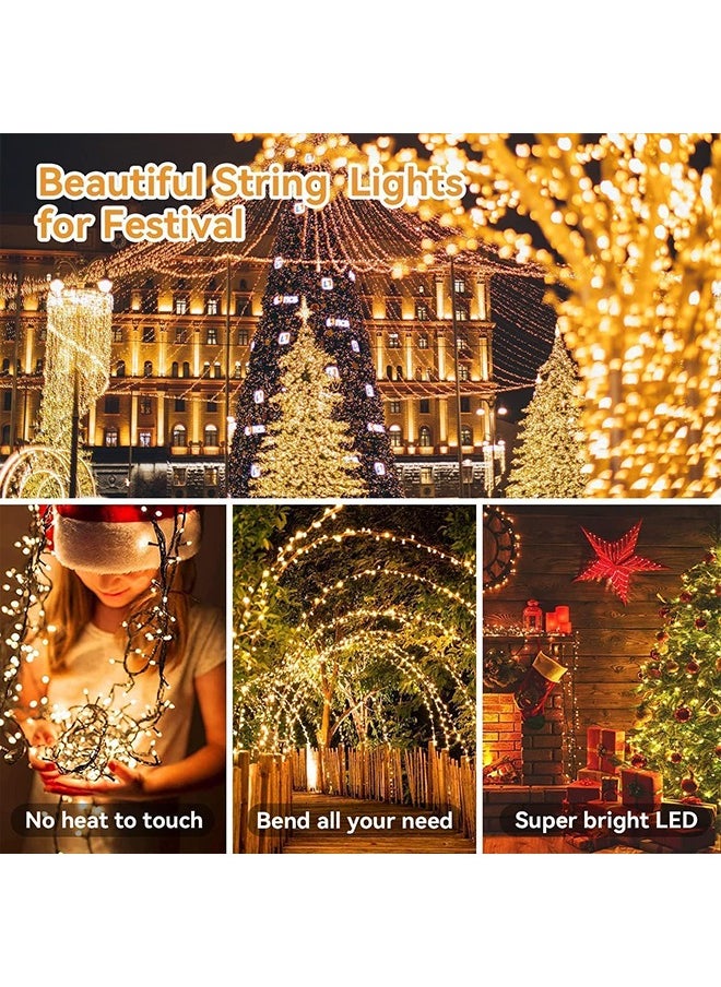 Ramadan Decorations, 49ft 150 LED Ramadan Tree lights, Warm White Ramadan String Lights for Bedroom, Ramadan Tree, Home Indoor Outdoor Garden Party Decor