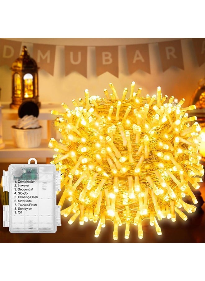 Fairy Lights for Ramadan,Outdoor LED Fairy Lights Plug in,8 Modes Warm White,for Ramadan,Party,Bedroom,Wedding,Holiday Indoor/Outdoor