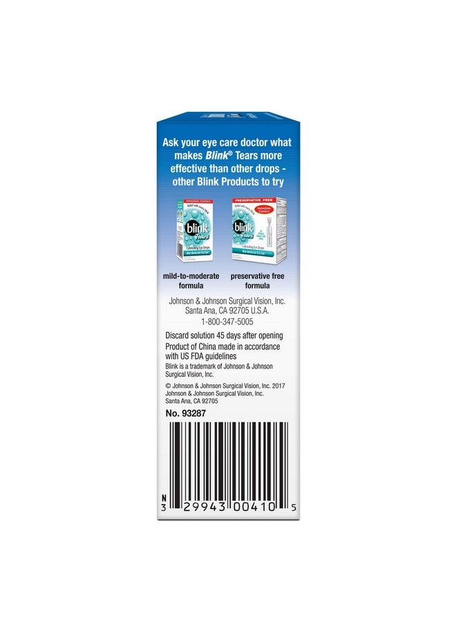 Blink Gel Tears Lubricating Eye Drops, .34 oz.